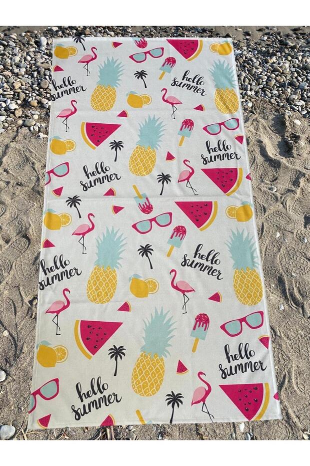 Printed Beach Towel - 1