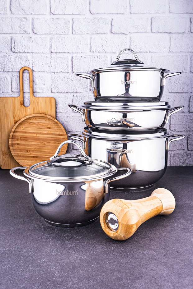 Harmony 8 Parça Çelik Tencere Seti - 3