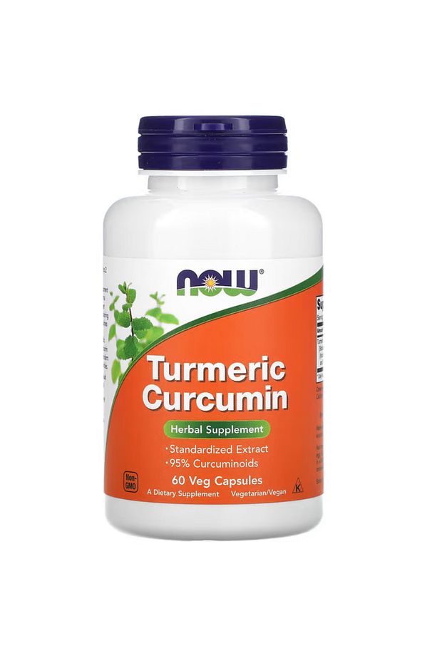 Gıdalar, Zerdeçal Kurkumin, Turmeric Curcumin 60 Bitkisel Kapsül - 1