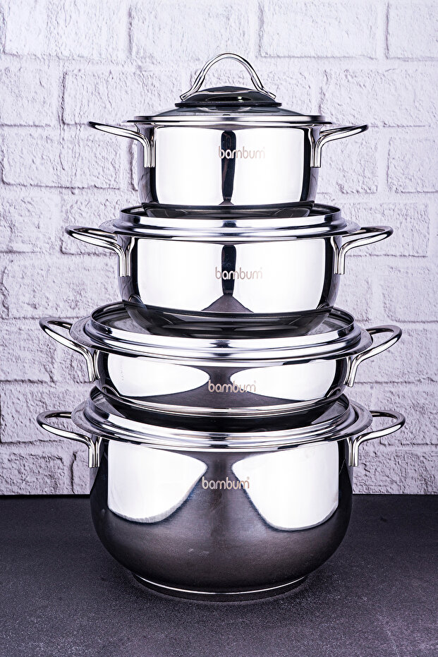 Harmony 8 Parça Çelik Tencere Seti - 2