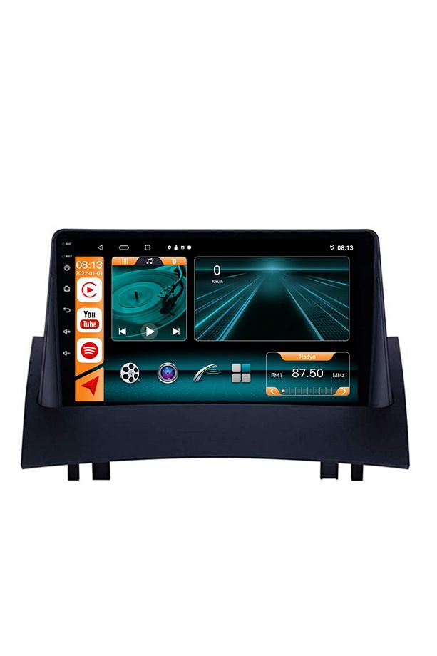 Renault Megane 2 Uyumlu MULTİMEDYA NAVİGASYON USB KAMERA ANDROID  2004-2009 - 1