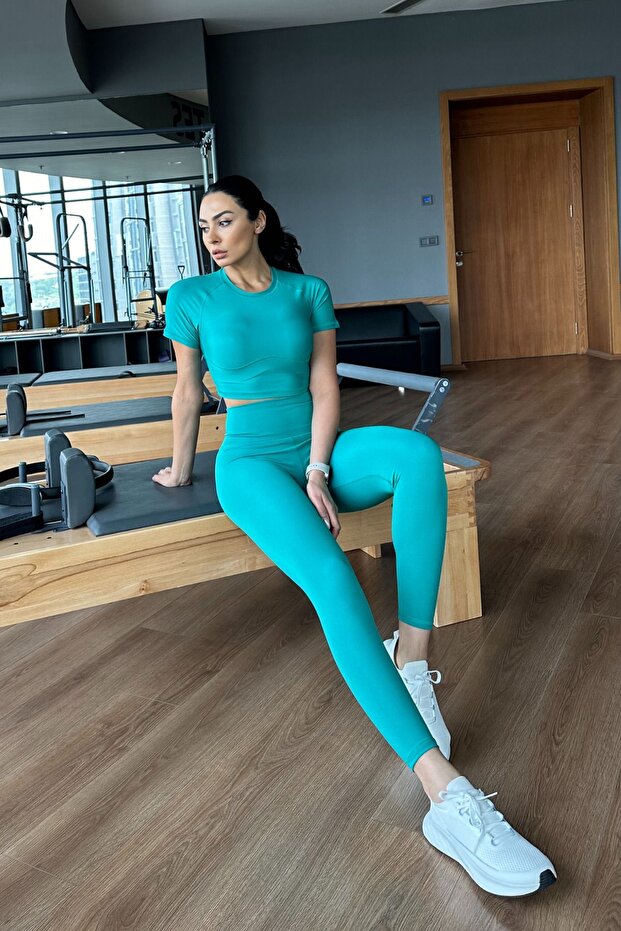 Pilates zelene helanke - 4