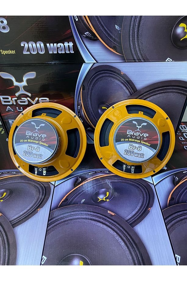 Takım Set 30cm Bass Brava 20 Cm Iki Takım Midrange 4x70rms Anfi Kablo Seti - 2