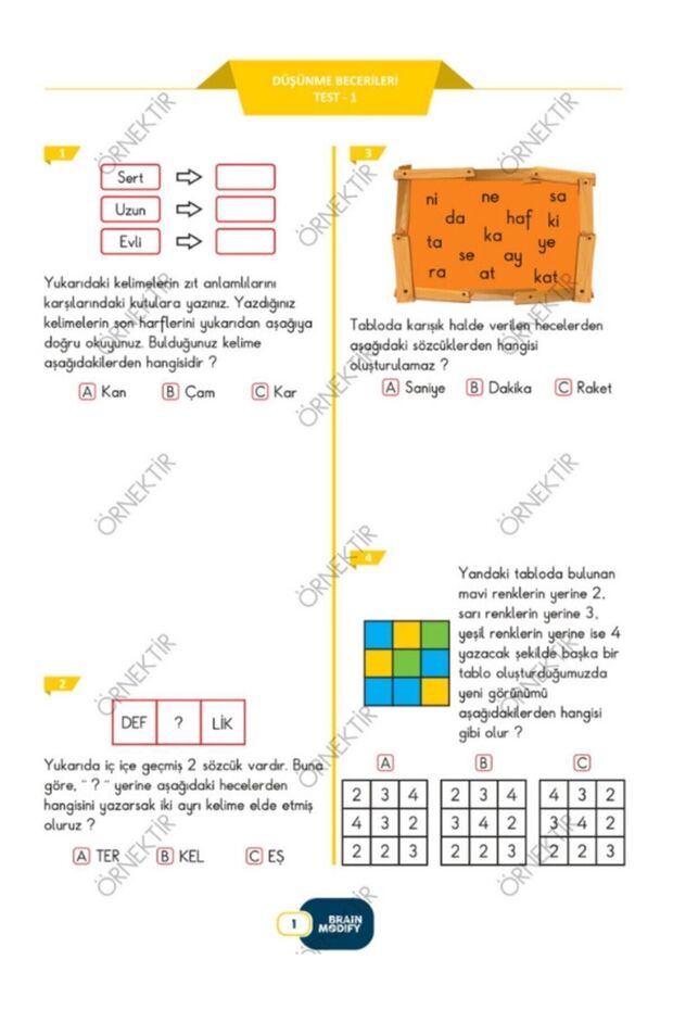 Modify Yeni Nesil Soru Bankası 3. Sınıf - 2