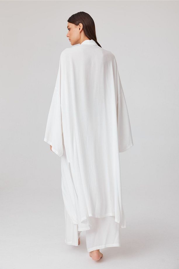 Bitkisel Ipek Kimono - 5