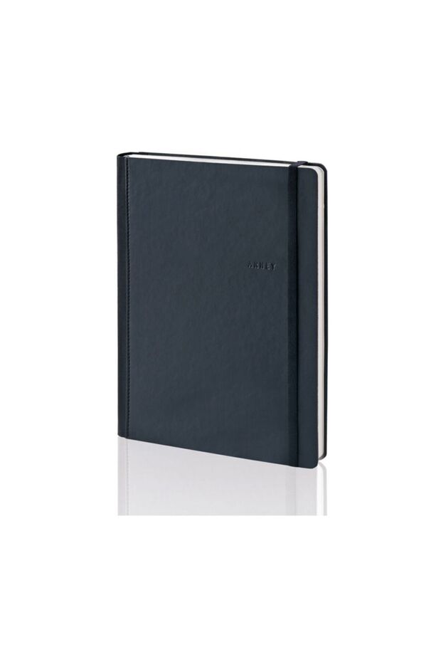 Acar Agnes غطاء كتان أسود مرن 16*21.5 سم دفتر ملاحظات مربعات
