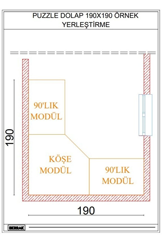 Puzzle Dolap 190x190 cm - 5