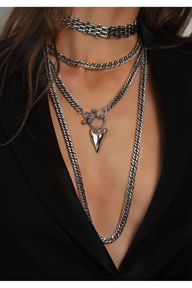 OPIA KALP ZİNCİR KOLYE - 4