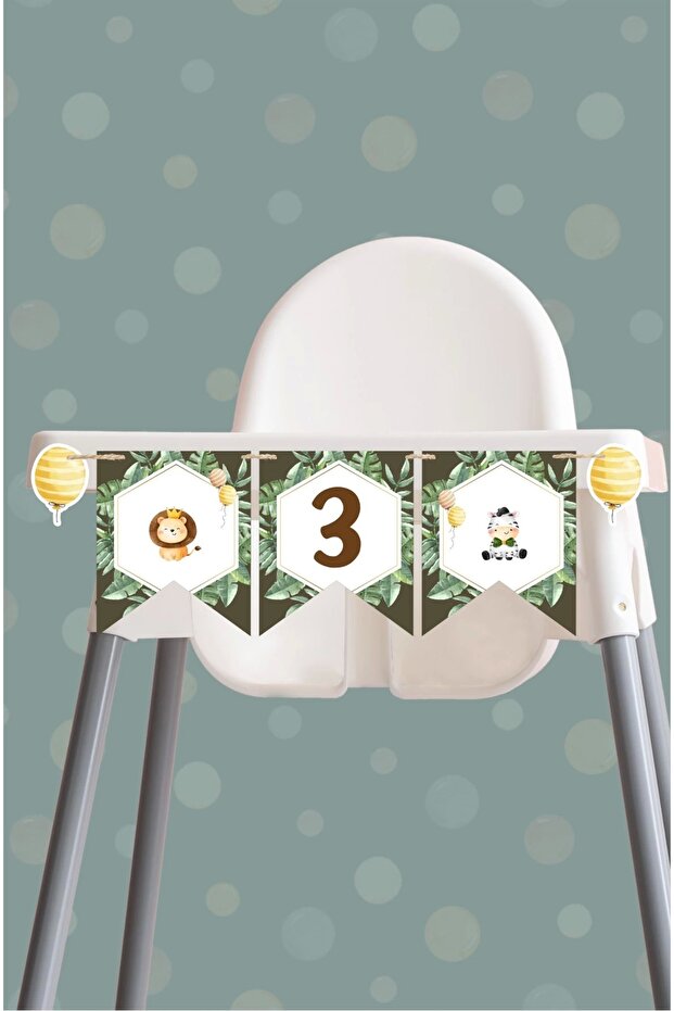 Safari Party Themed Two Banner (Thick Paper) Birthday