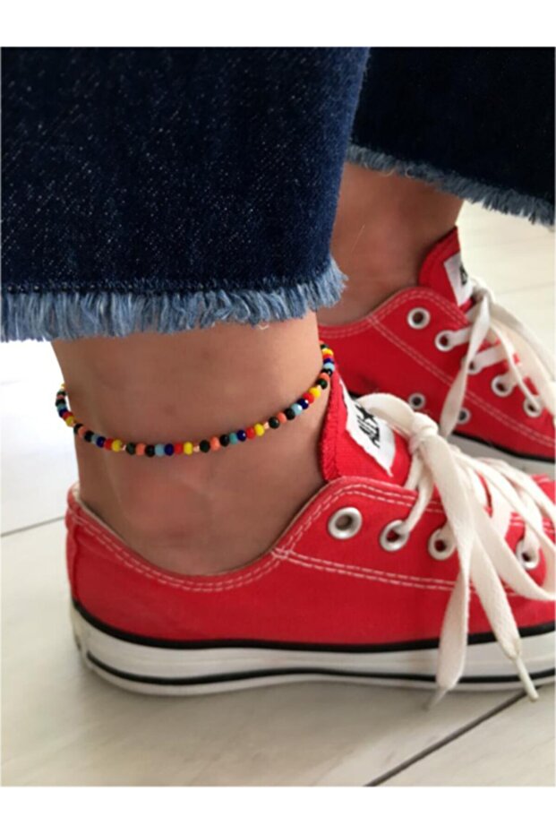 Women's Colorful Crystal Stone Sports Anklet
