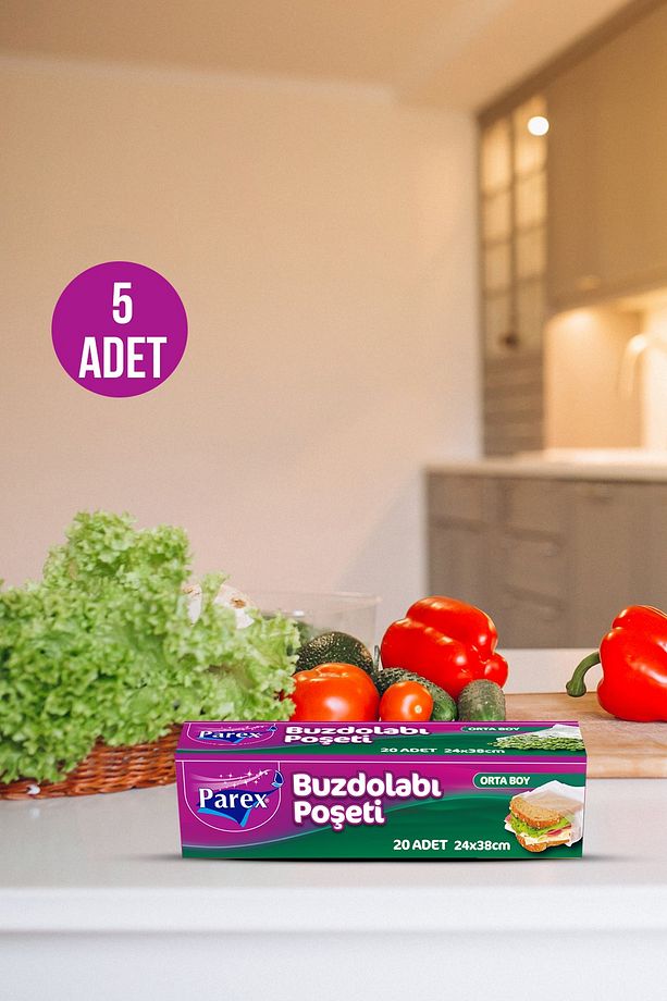 Buzdolabı Poşeti Orta Boy X 5 Adet - 3
