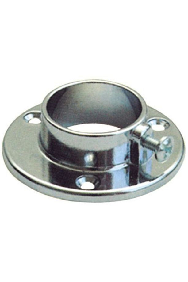 Yuvarlak Metal Askı Flanşı Vidalı Krom Q25 - 1