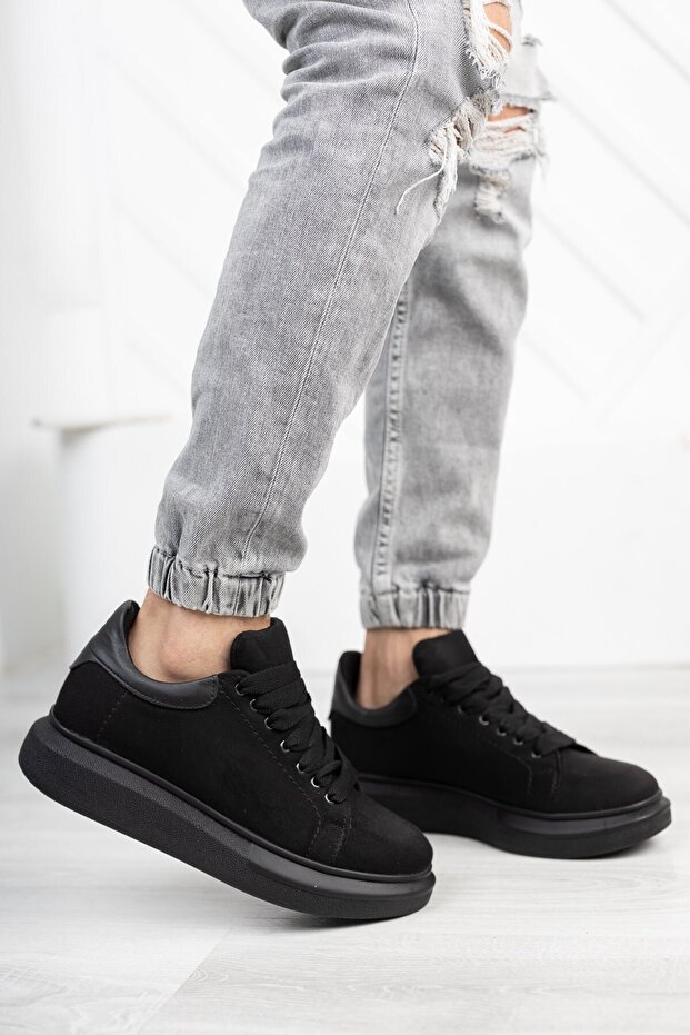Suede Black Unisex Sneaker0012360