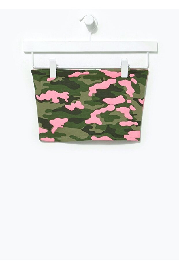 Girl's Camouflage Bandeau Crop