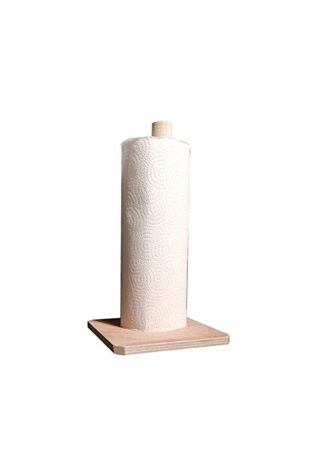 Wooden Paper Towel Stand Two Pieces