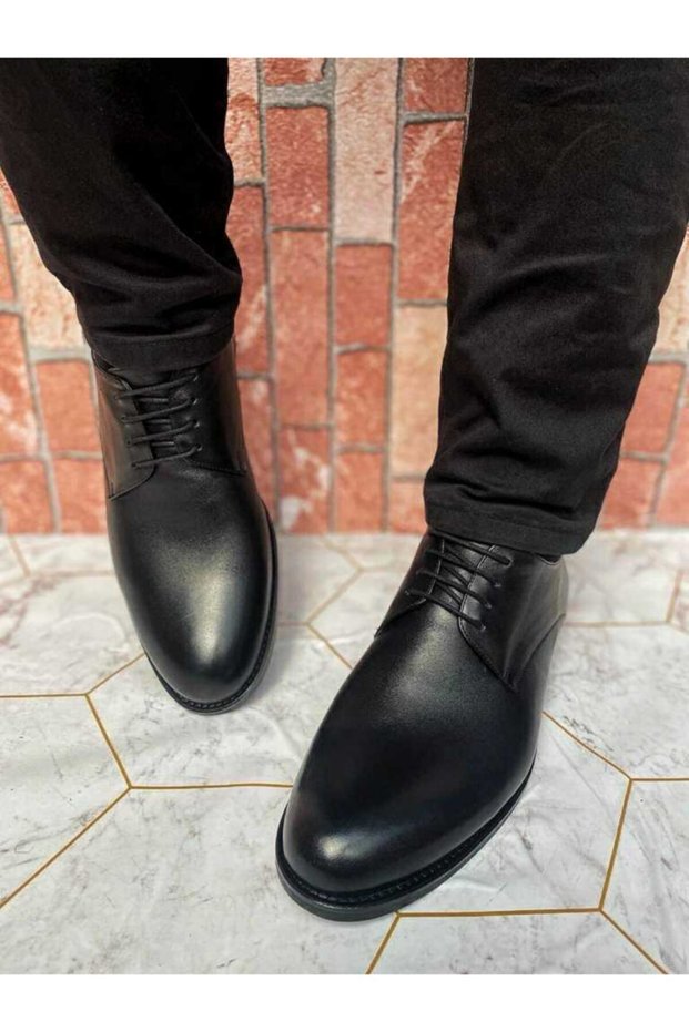 Lace-up Genuine Leather Groom's Shoes Large Size