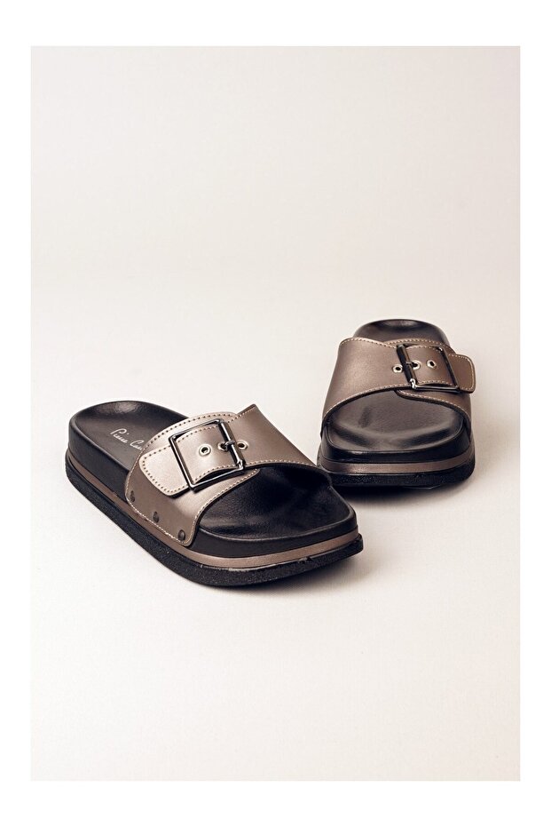 Pc 6787 Pierre Cardin Women's Anatomical Slippers Platinum