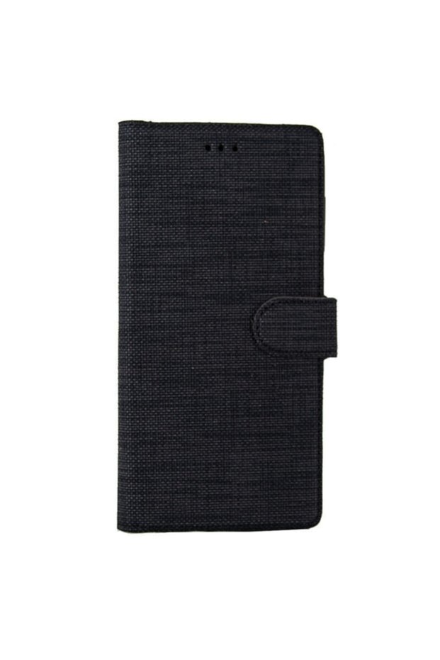 Galaxy A32 4g Compatible Fabric Pattern Wallet Case with Stand, Business Card and Money Compartment Black