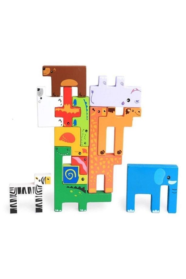 Ahşap Puzzle Yapboz Bultak Tetris Eğitici Kız Erkek Çocuk Oyun Oyuncak - 2