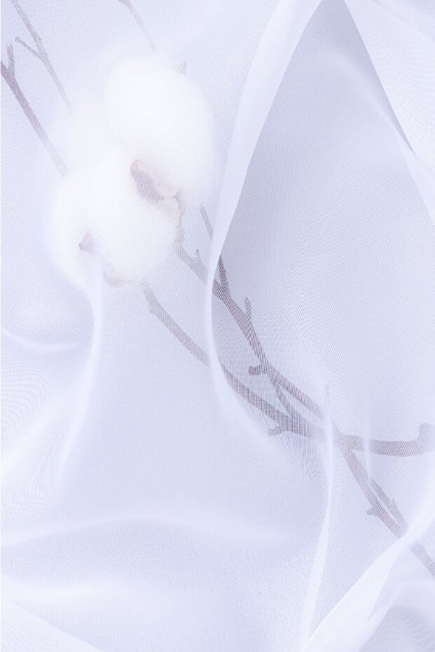 Rustikli Tül Perde - Kuşgözlü Perde - Beyaz Tül Perde - Rustik - 5