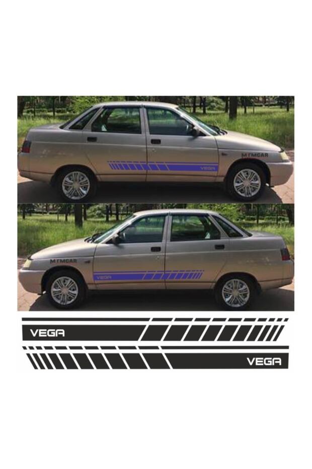 ملصق تلقائي بشريط جانبي من Lada Vega