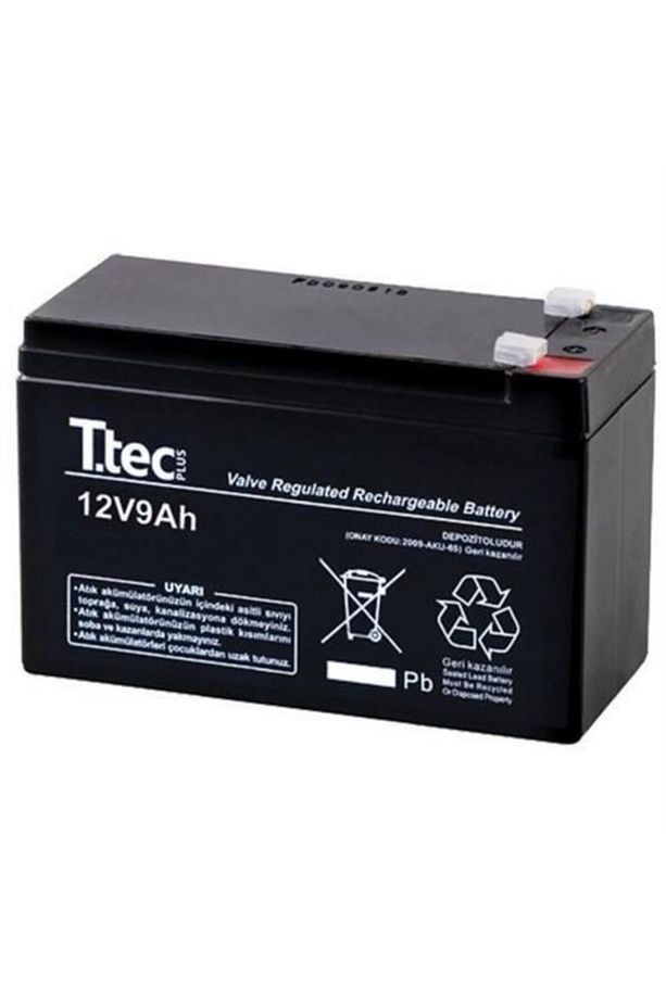 12 Volt 9a Akü -12v 9 Ah Bakımsız Kuru Akü 2021 Üretim - 1