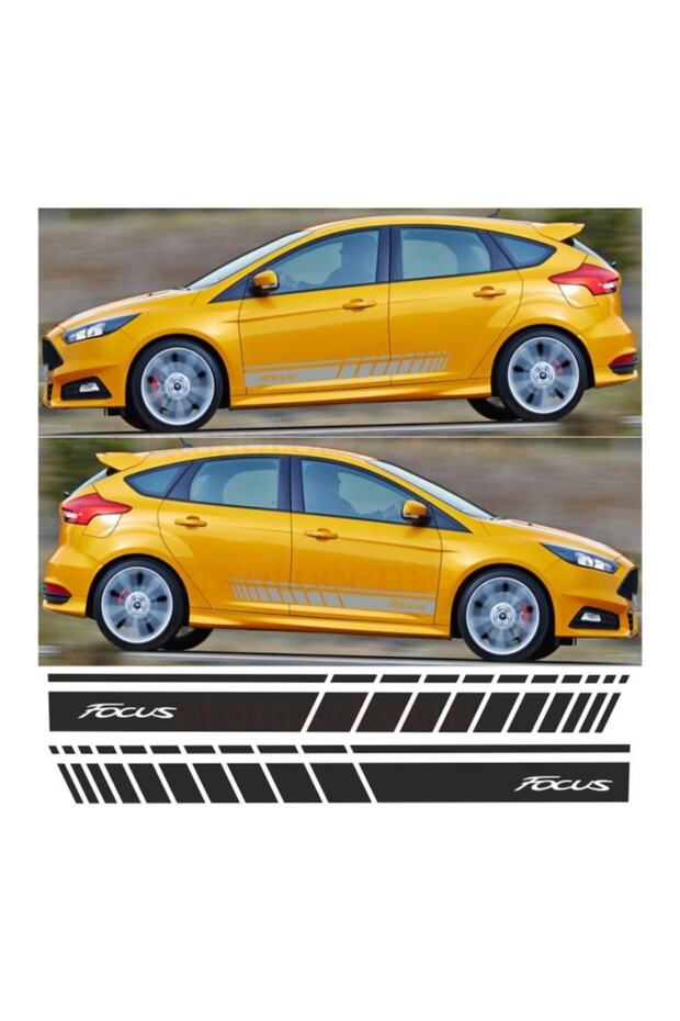 Focus Side Strip Auto Sticker - 1
