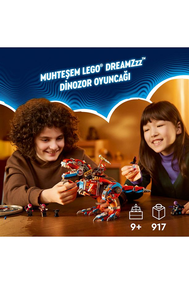 ® DREAMZzz™ Cooper'ın Robot Dinozoru C-Rex 71484 - 9+ Yaratıcı Oyuncak Yapım Seti (917 Parça) - 7