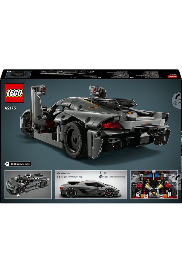 ® Technic Koenigsegg Jesko Absolut Gri Hiper Araba 42173 - 10+ Oyuncak Model Yapım Seti (801 Pr) - 5