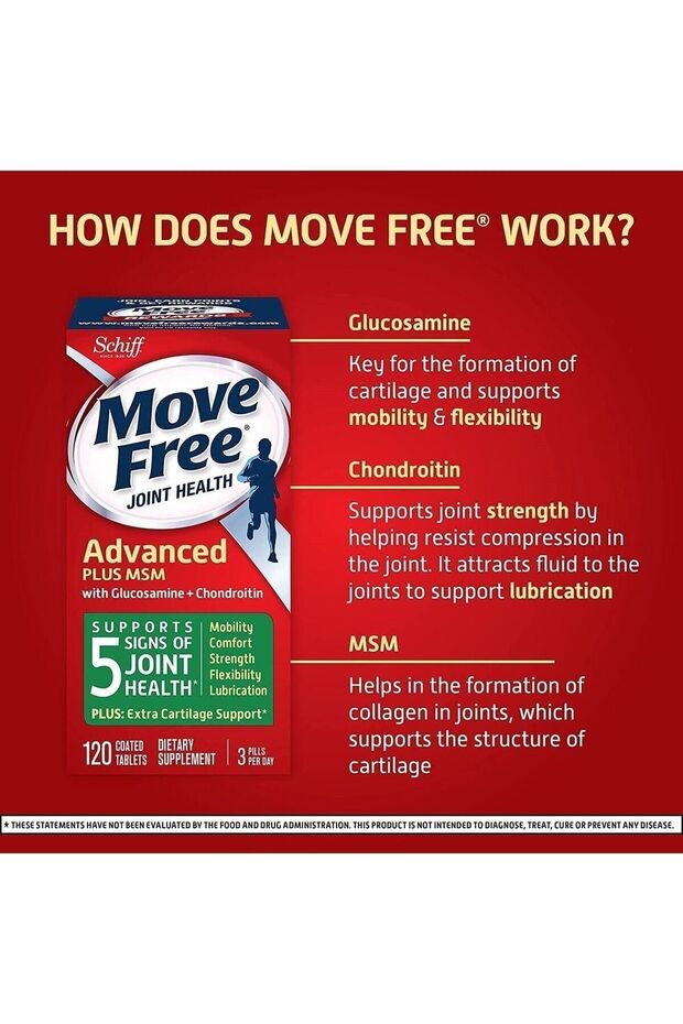 Move Free Advanced Plus Msm 120 Tablets - 1