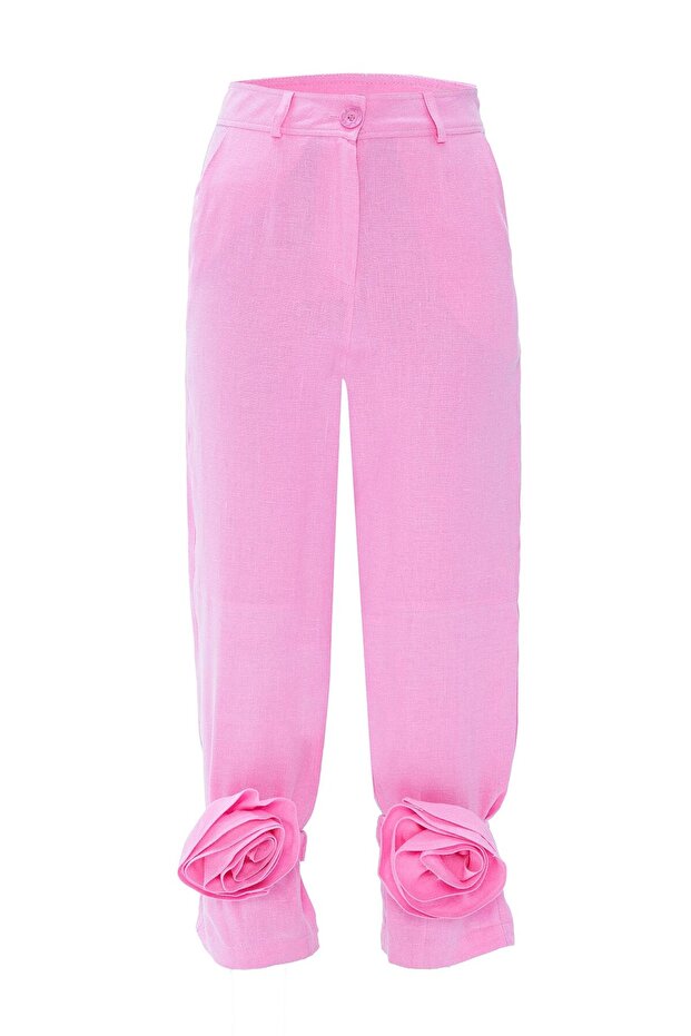 Pink 100% Linen So Cool Pants