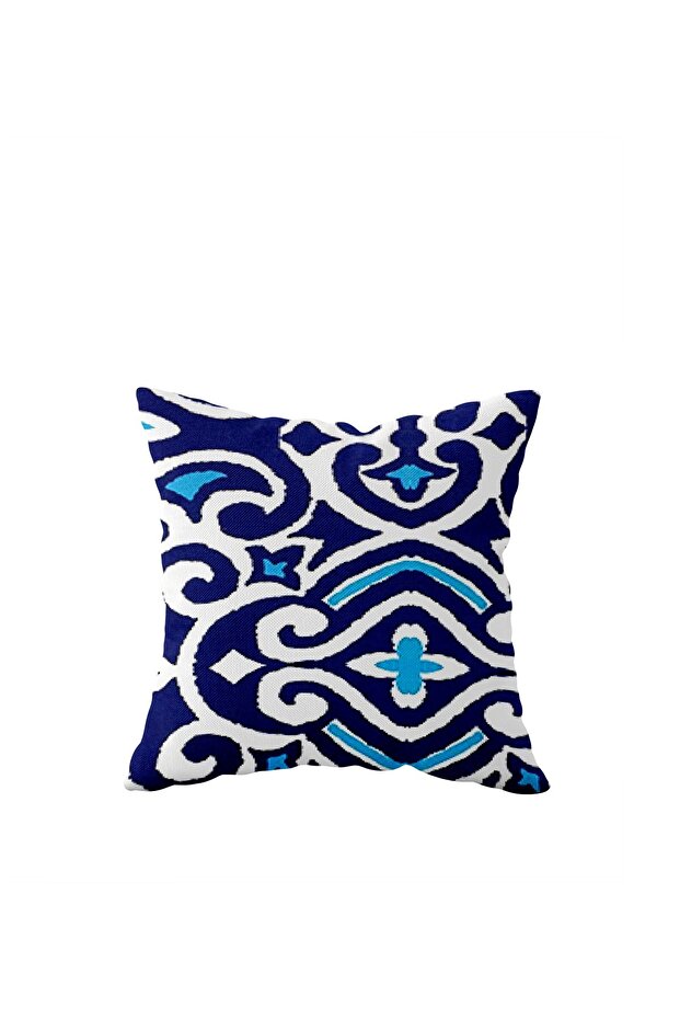 Blue Watercolor Pattern Single Side Hidden Zipper Pillowcase Throw Pillow Sofa Pillow Case