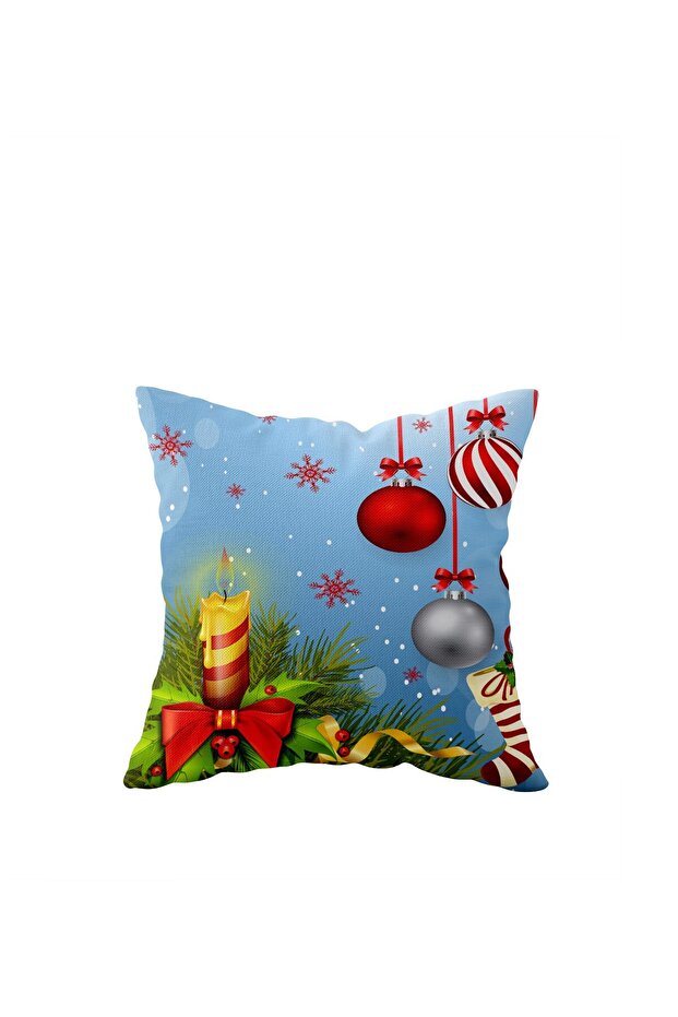 Merry Christmas New Year Themed Single Side Hidden Zipper Pillow Case Throw Pillow Sofa Pillow Case