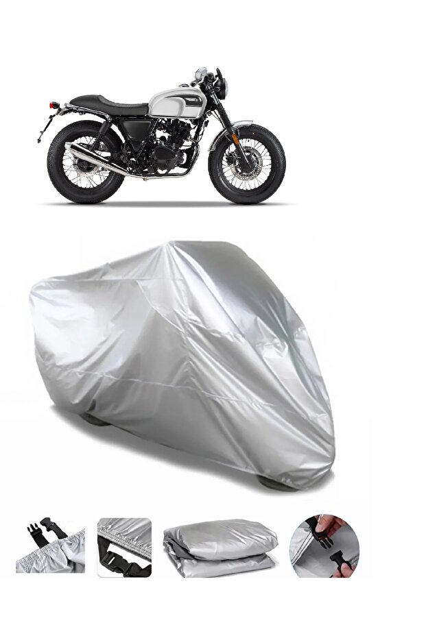 Brixton Sunray 125 Grey Motorcycle Cover, Premium Quality