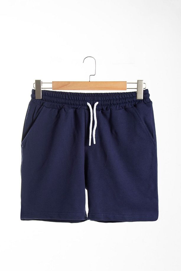 Erkek Lacivert Basic Regular Fit Şort & Bermuda - 1