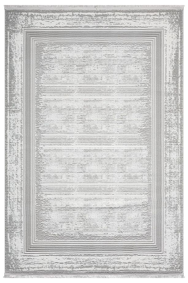 SİRİUS COLLECTION Gri Luxury Modern Saçaklı Yumuşak Dokuma Makine Halısı Salon Oturma Odası Mutfak - 4