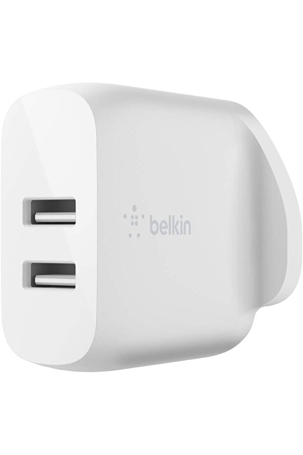 Boost Charge Dual USB-A Wall Charger 24W for iPhone 14, 13, 12, Galaxy S23, S22, Pixel & More
