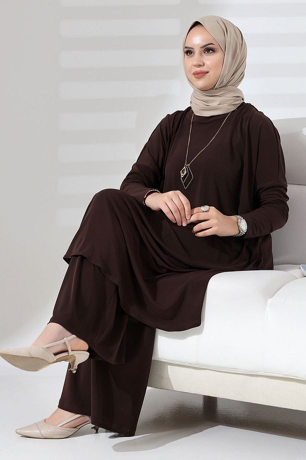 Sandy Giy Çık Takım Acı Kahve - 6