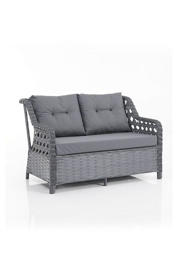 Eren Rattan Bahçe Balkon Takımı 2+1+1 Antrasit - 6