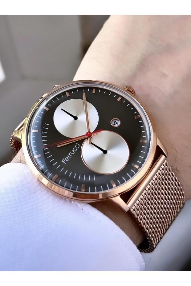 Men's Wicker Cord Wristwatch with Calendar