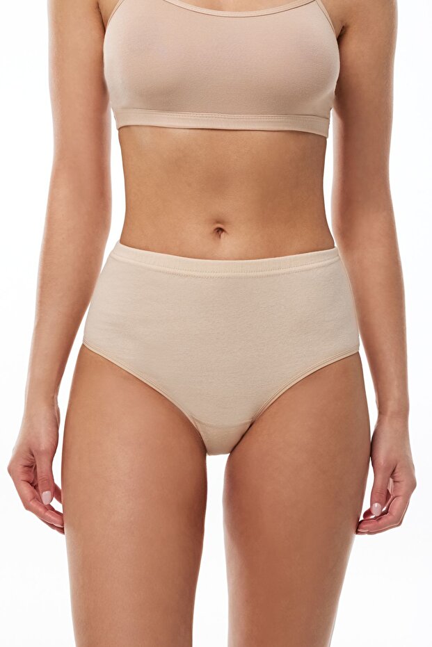 Women's Ten 6 Pack 100% Cotton High Waist Bato Panties 156-E