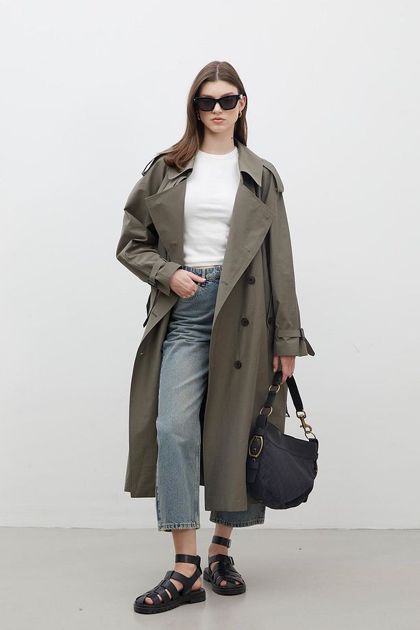 KOPENHAG OVERSIZE TRENÇKOT HAKİ - 4