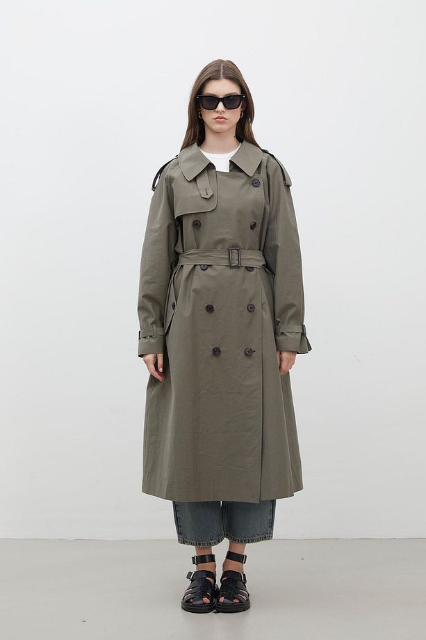 KOPENHAG OVERSIZE TRENÇKOT HAKİ - 6