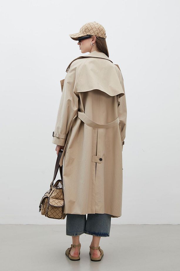 KOPENHAG OVERSIZE TRENÇKOT CAMEL - 8