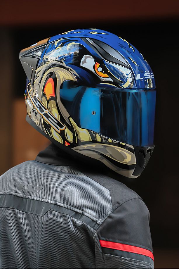 RAPID 2 RACE SPOX MAVİ-GRİ KASK - 7