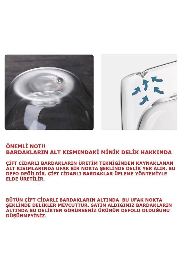 2 ADET Çift Camlı Çift Cidarlı borosilikat cam bardak kupa fincan Kurutulmuş Çiçekli Bardak Sevgili - 6