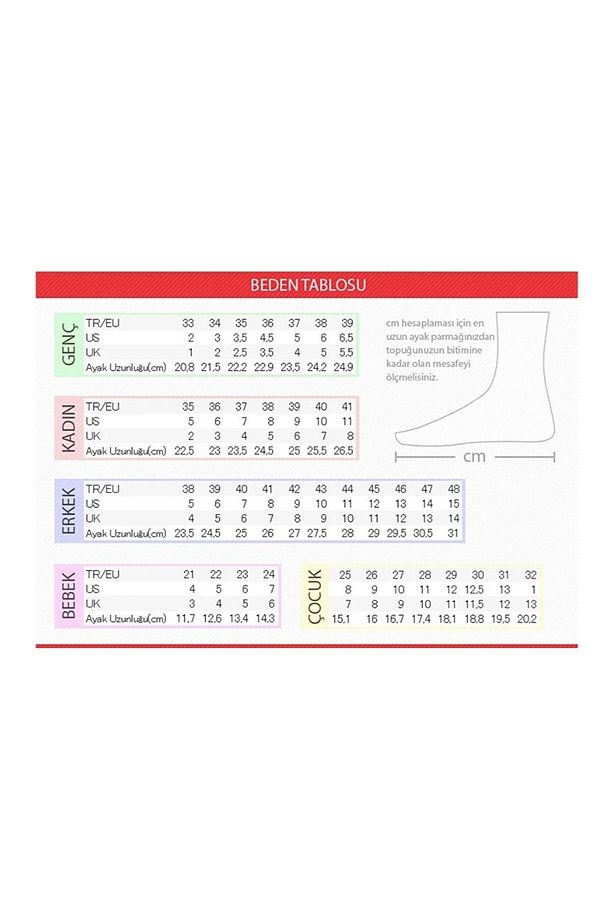M.P 2056 Anatomik Tabanlı Unisex Mevsimlik Yürüyüş & Koşu Ayakkabısı - 8