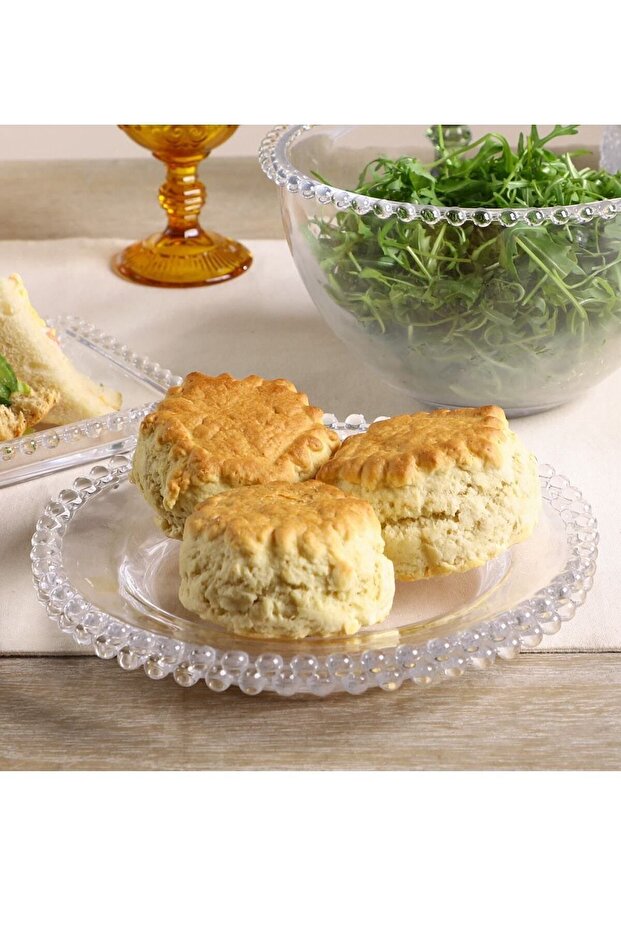 Miny Cam Pasta Yan Servis Sunum Tabak 3 Adet - 1