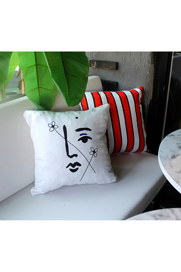 Set of 2 Minimalist Throw Pillow Cases - 2