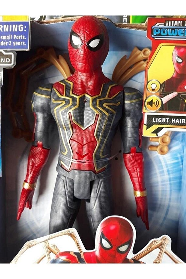 Spiderman Oyuncak Ahtapot Kollu 29cm Örümcek Adam Sesli Işıklı - 2